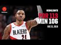 Trail Blazers 113 Timberwolves 106 Game Highlights By McDelivery December 21 2019 