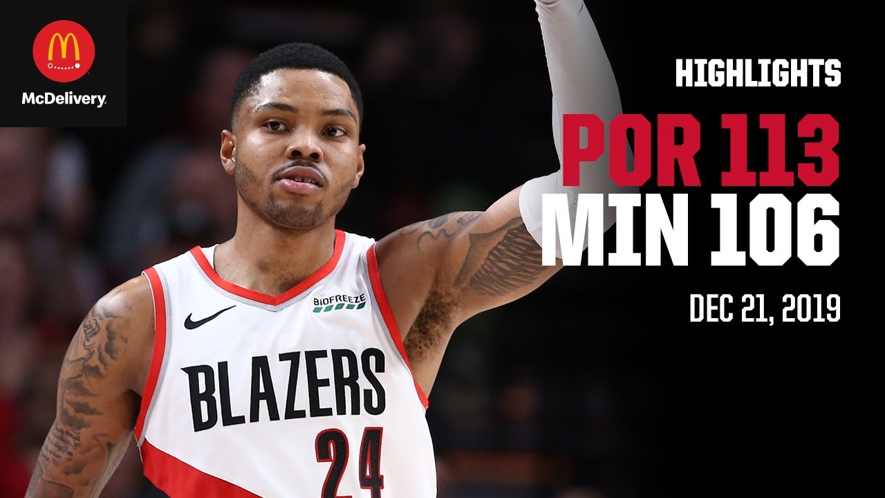 Trail Blazers 113 Timberwolves 106 Game Highlights By Mcdelivery 