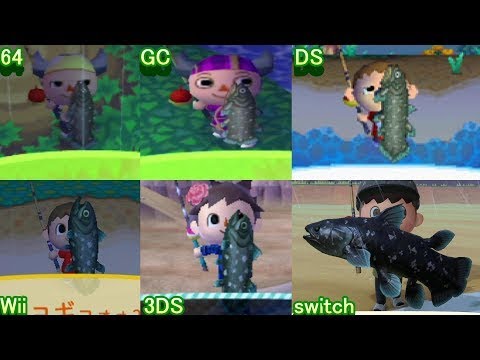 [64～あつ森]歴代シーラカンス スズキの特大魚影比較釣り動画(画像あり) [あつ森 街森 とび森 おい森 e ]