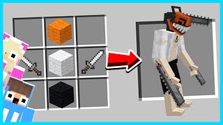 MIPAN & ZUZUZU Bisa Buat Chainsaw Man Di Minecraft! KUAT BANGET