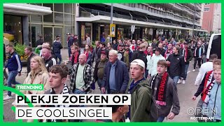 Feyenoordfans Zoeken In De Vroegte Plek Op Coolsingel Trending