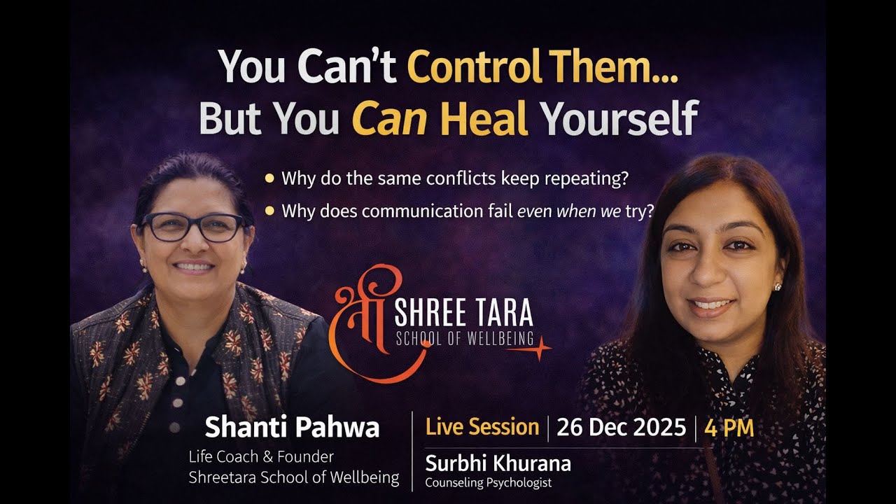 You cannot control the other person, but you can heal yourself.