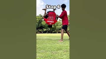 Tutorial voor een voorwaartse salto 💯 #kort #tutorial #fitness #youtubeshorts #vishalflipper94