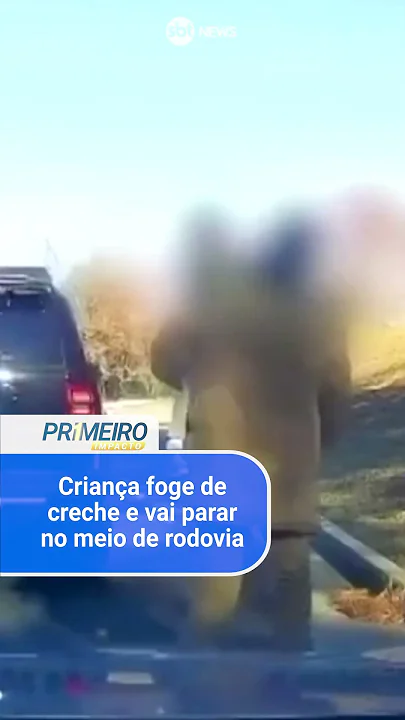 Criança foge de creche e vai parar no meio de rodovia