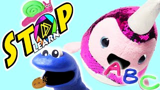 Phonics Song, Learn Abc and Preschool Rhymes for Kids | UNBELIEVABLE! ABC Narwhal and Cookie Monster