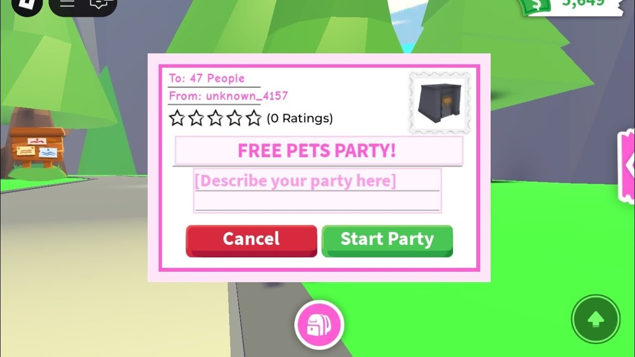 Hosting a FREE PET PARTY in Adopt Me! | Roblox - YouTube