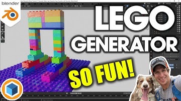 FREE Lego Generator Geometry Node for Blender - You HAVE to Try This!