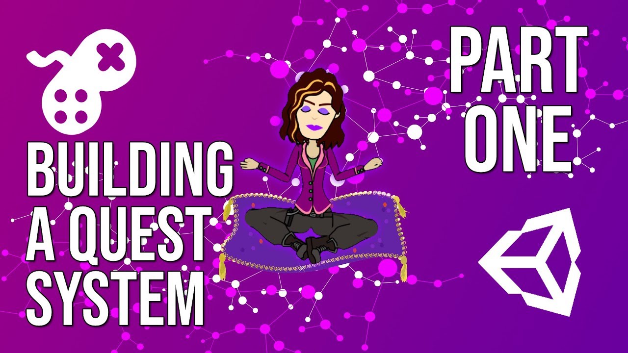 https://www.youtube.com/watch?v=38PUho9J6ps - In this video we will discuss the nature of quest systems and begin setting up our data structure to house and process them.

In this set of tutorials you will 
