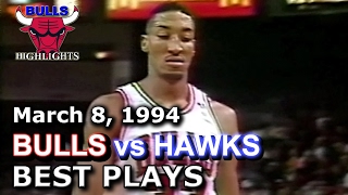 March 08 1994 Bulls vs Hawks highlights