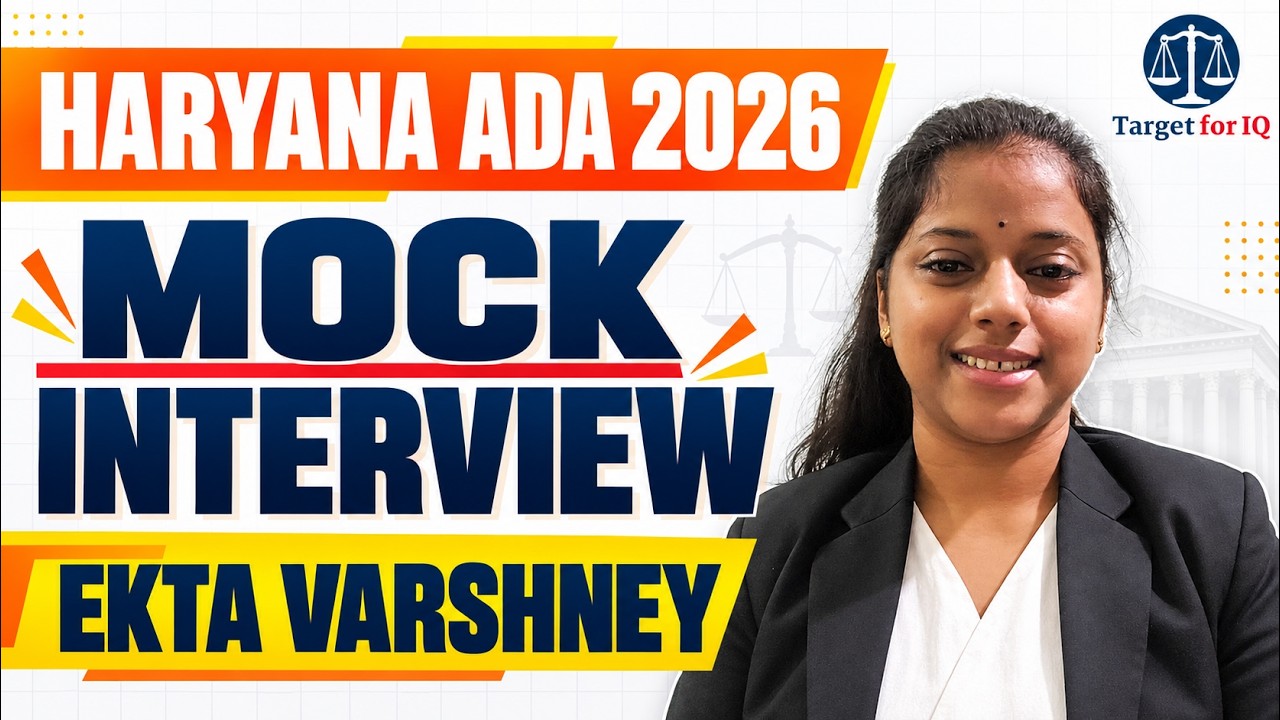 Haryana ADA 2026 Mock Interview | Ekta Varshney