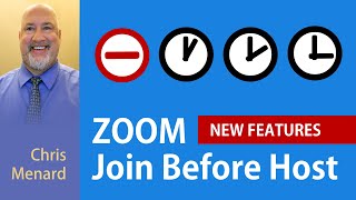 Zoom  Join Before Host with Time Limits