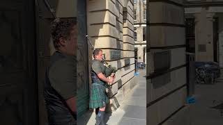 Edinburgh street music.