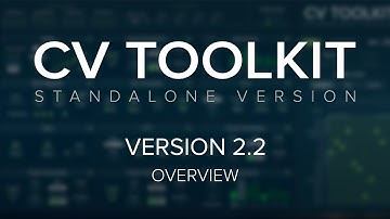 CV Toolkit 2.2 – Overview Video
