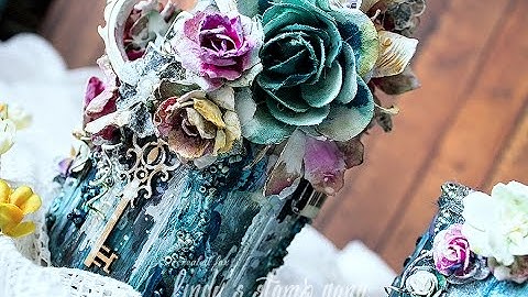 Two Mixed Media Jars Video Tutorial by Evgeniya Zakharova