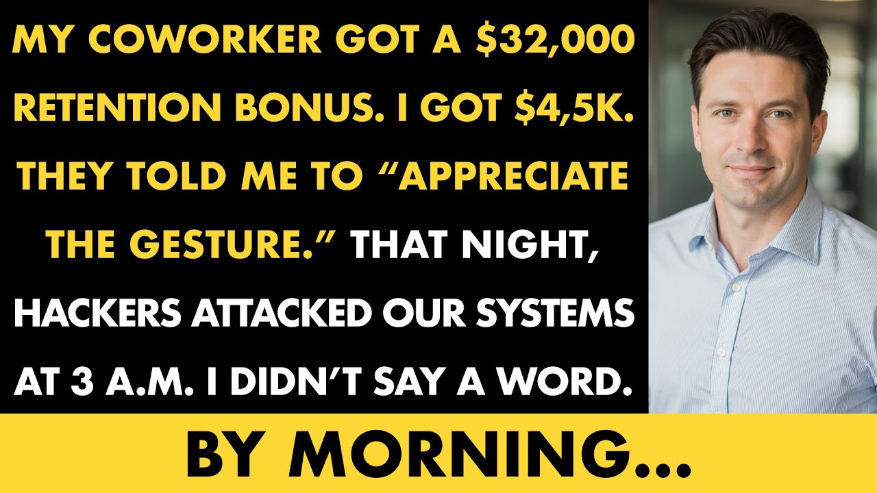 My Coworker Got A $32,000 Retention Bonus. I Got $4,500. They Told Me To “Appreciate The Gesture……