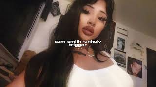 sam smith, unholy (sped up + reverb) Resimi