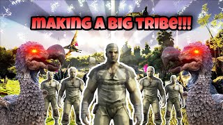 MAKING A MASSIVE TRIBE WITH SUBS ARK SURVIVAL EVOLVED PS4 OFFICIAL LIVE