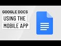 Google Docs Mobile App Quiz