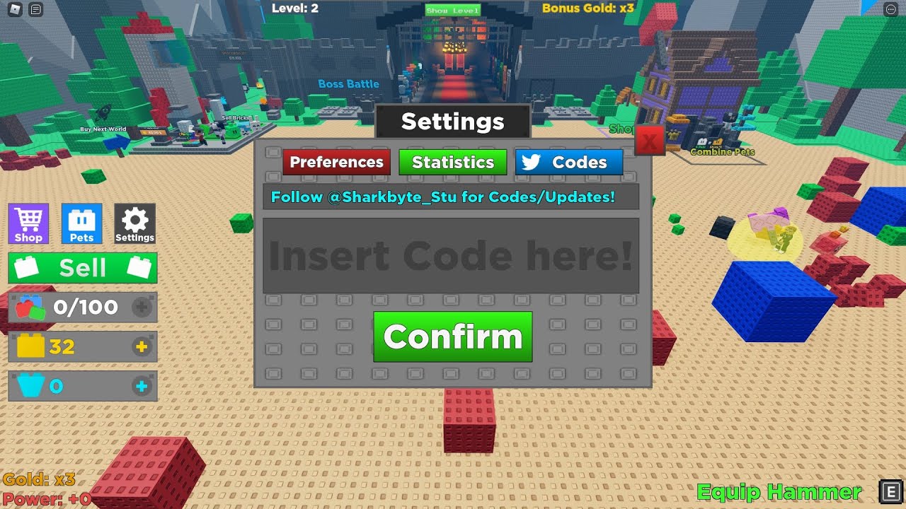 All Codes For Brick Simulator Roblox