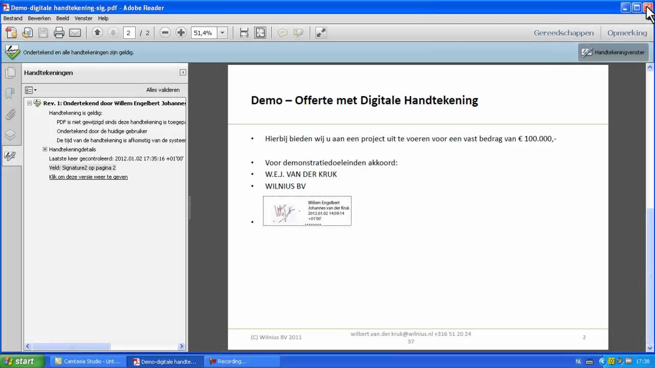 Digitale Handtekening Introductie Met Adobe Reader En Aloaha Pdf Signator -  Youtube