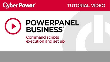 CyberPower PowerPanel Business Command Script Tutorial Video