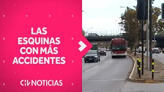 TRES SON DE SANTIAGO: Estas son las esquinas MÁS PELIGROSAS para cruzar la calle en Chile