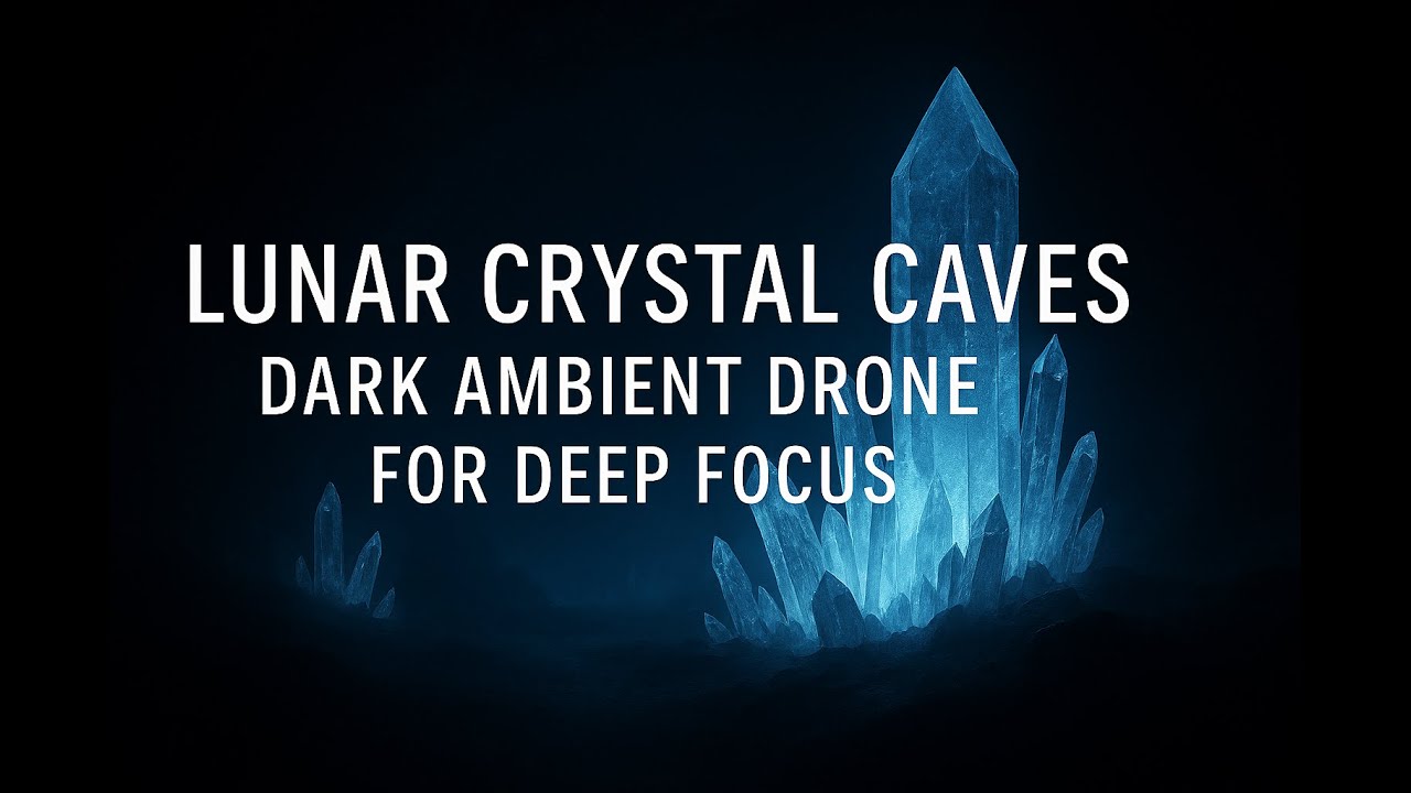 Lunar Crystal Caves | Dark Ambient Drone | FOR  DEEP FOCUS
