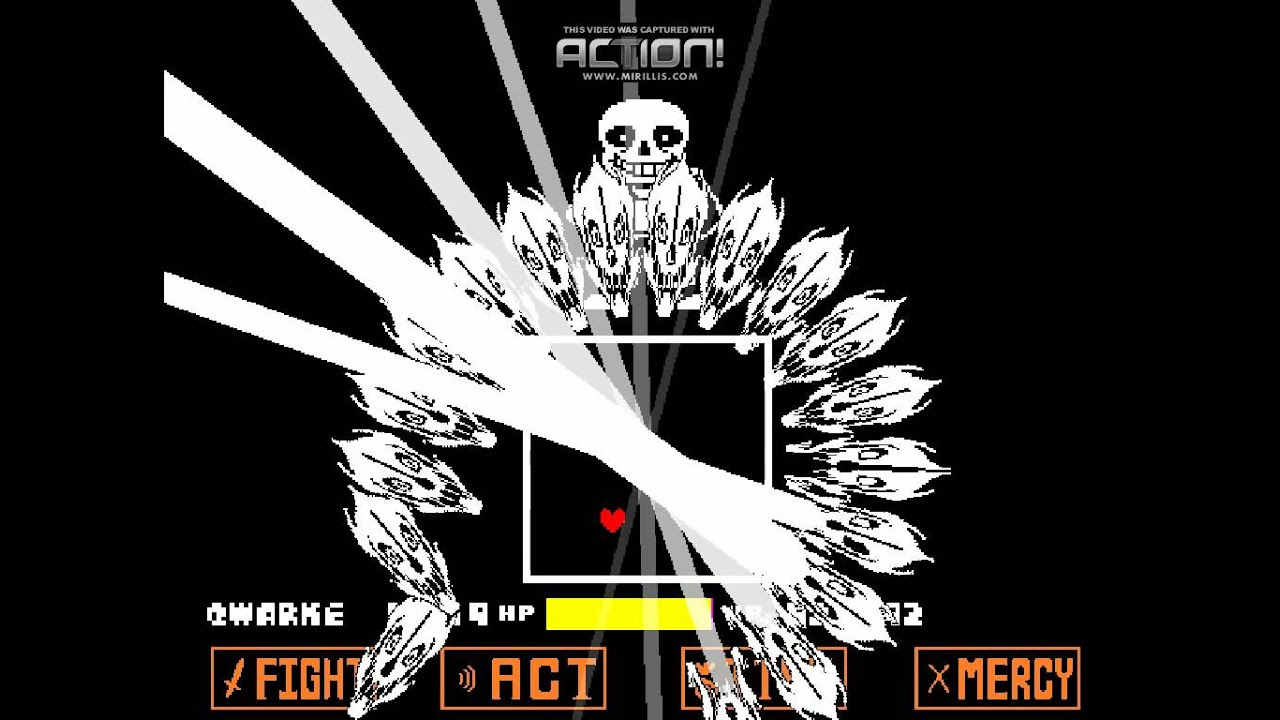 Sans Fight (No damage in Final Attack)-Undertale Genocide Run Spoilers