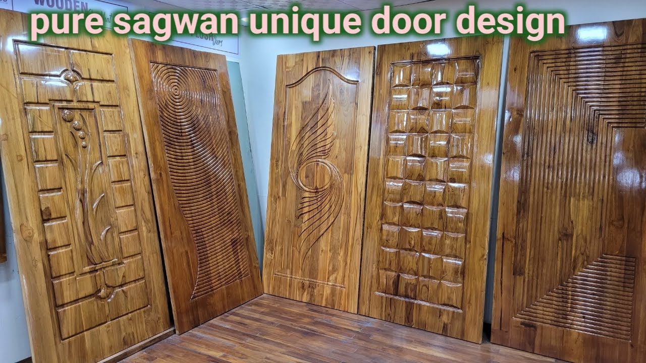 latest unique teak wood door design/ teak wood main door design ...