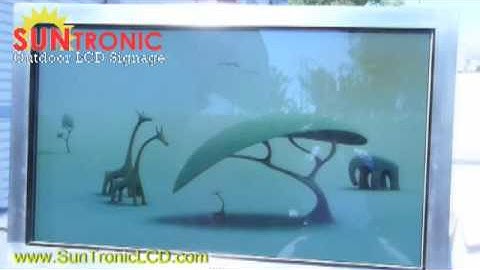 46 Large Screen Digital Signage Monitor High Bright LED Enhanced Sunlight Readable Display