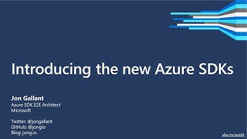 Introducing the new Azure SDKs