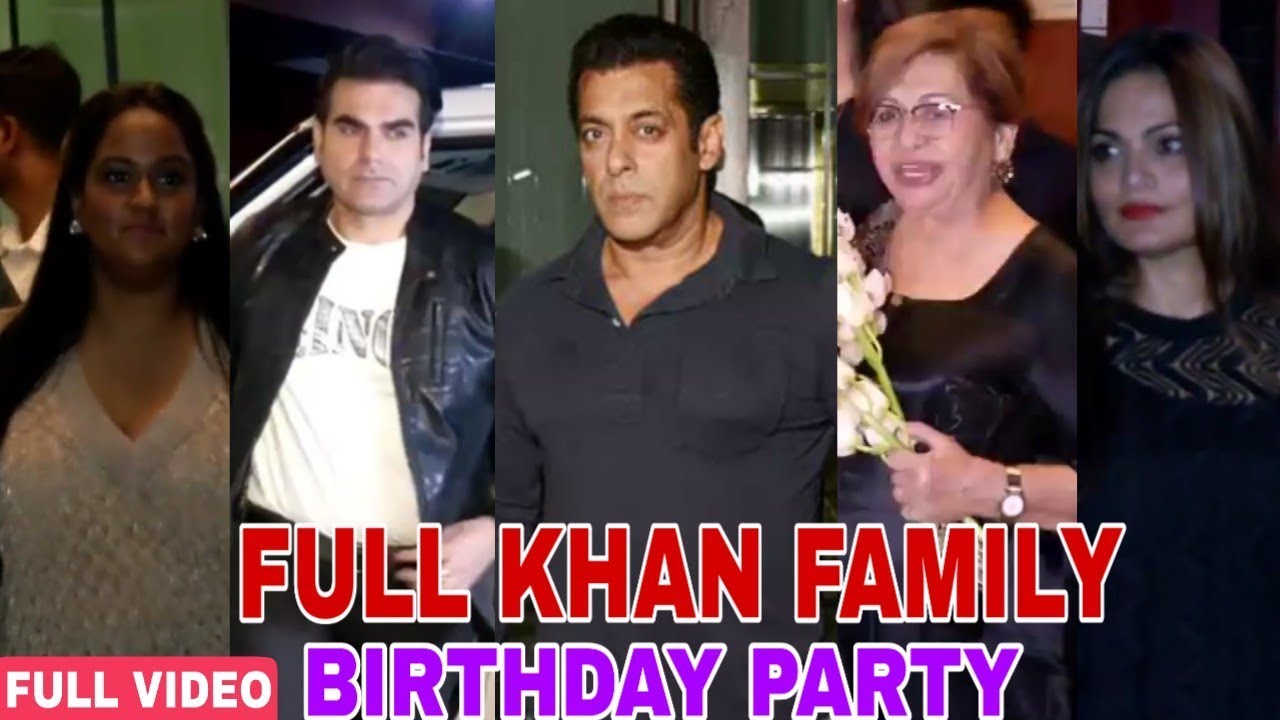Salman Khan and His Family Party Video | Aayush Sharma Birthday Party 2018 his family and him