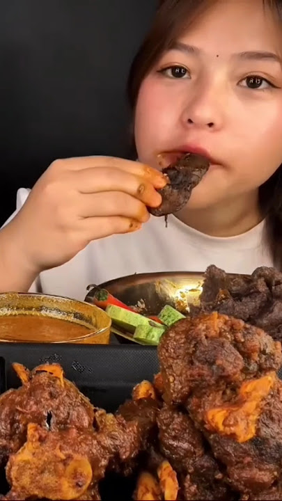 Muttonmasala eating mutton boti curry mutton nalli eatingvideo#muttonkaleji#short#trending#shorts