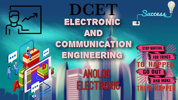 DCET (DIPLOMA CET)2020 E&C:ANALOG ELECTRONIC#dcet#kea#diploma#vtu
