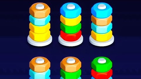 Nut Sort Gameplay|| Level Upto 20|| Relaxing Gameplay Walkthrough|| #gaming #nutsort #puzzle