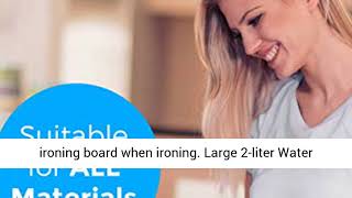 Professional Series Garment Steamer Accessories For Clothes Dual Pro Iron, 1800 Watt Power And