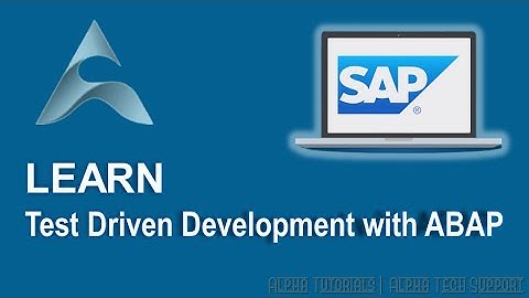 Test Driven Development with ABAP