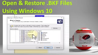 How To Open, Extract & Restore .BKF Windows Backup Files in Windows 10 screenshot 1