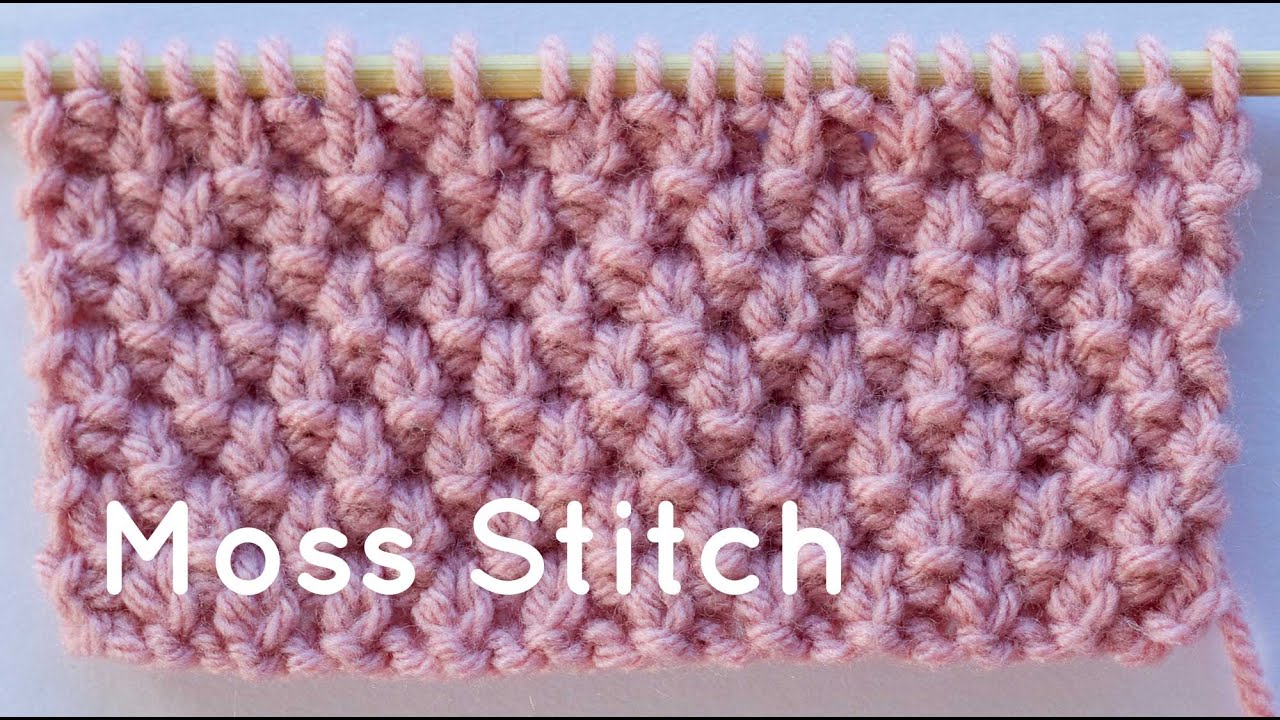 How To Knit The Moss Stitch