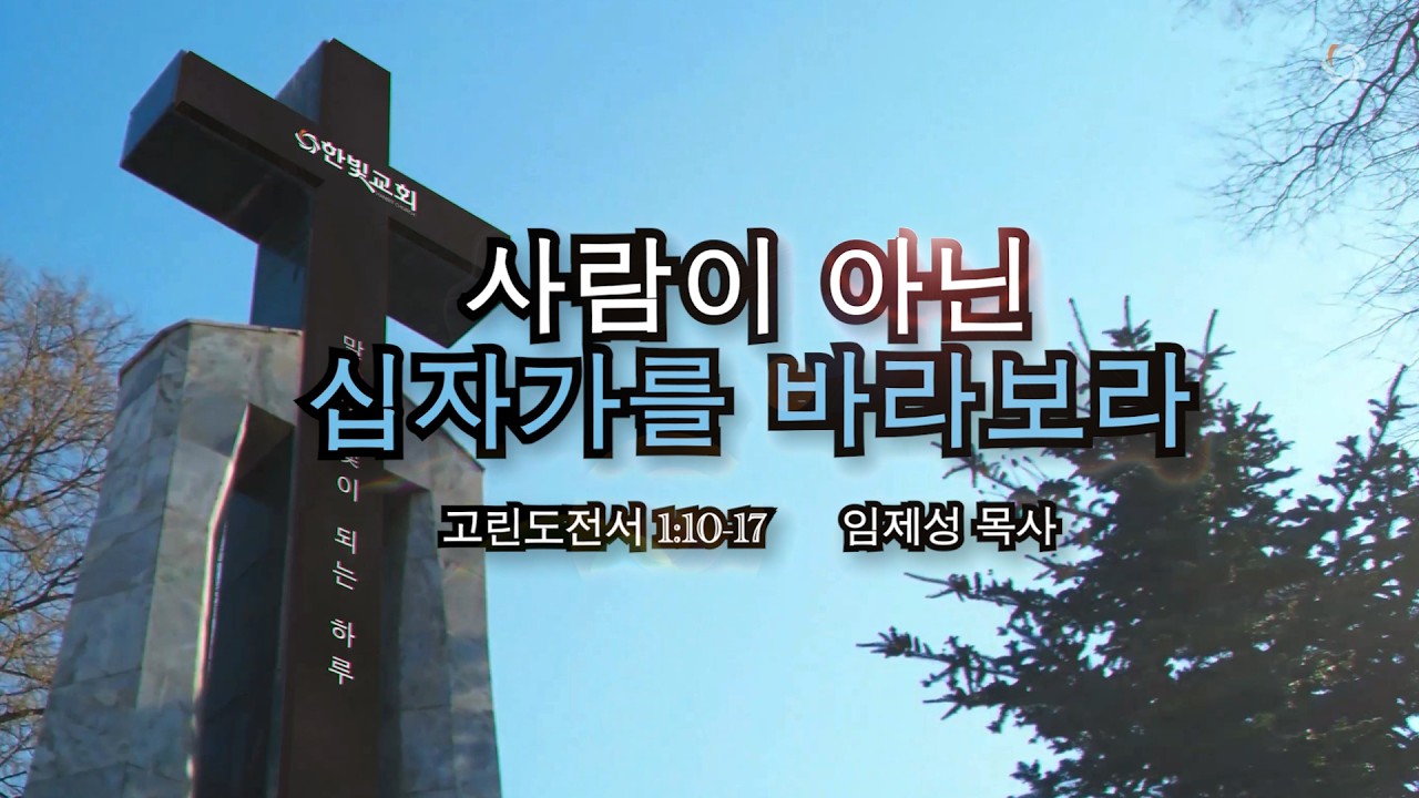 사람이 아닌 십자가를 바라보라