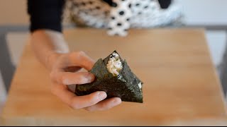 Salmon Onigiri  Triangle Rice Snack!