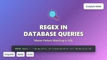 Regex in Database Queries: SQL Pattern Matching Tutorial for Beginners