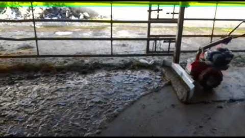 Honda walk behind yard scraper