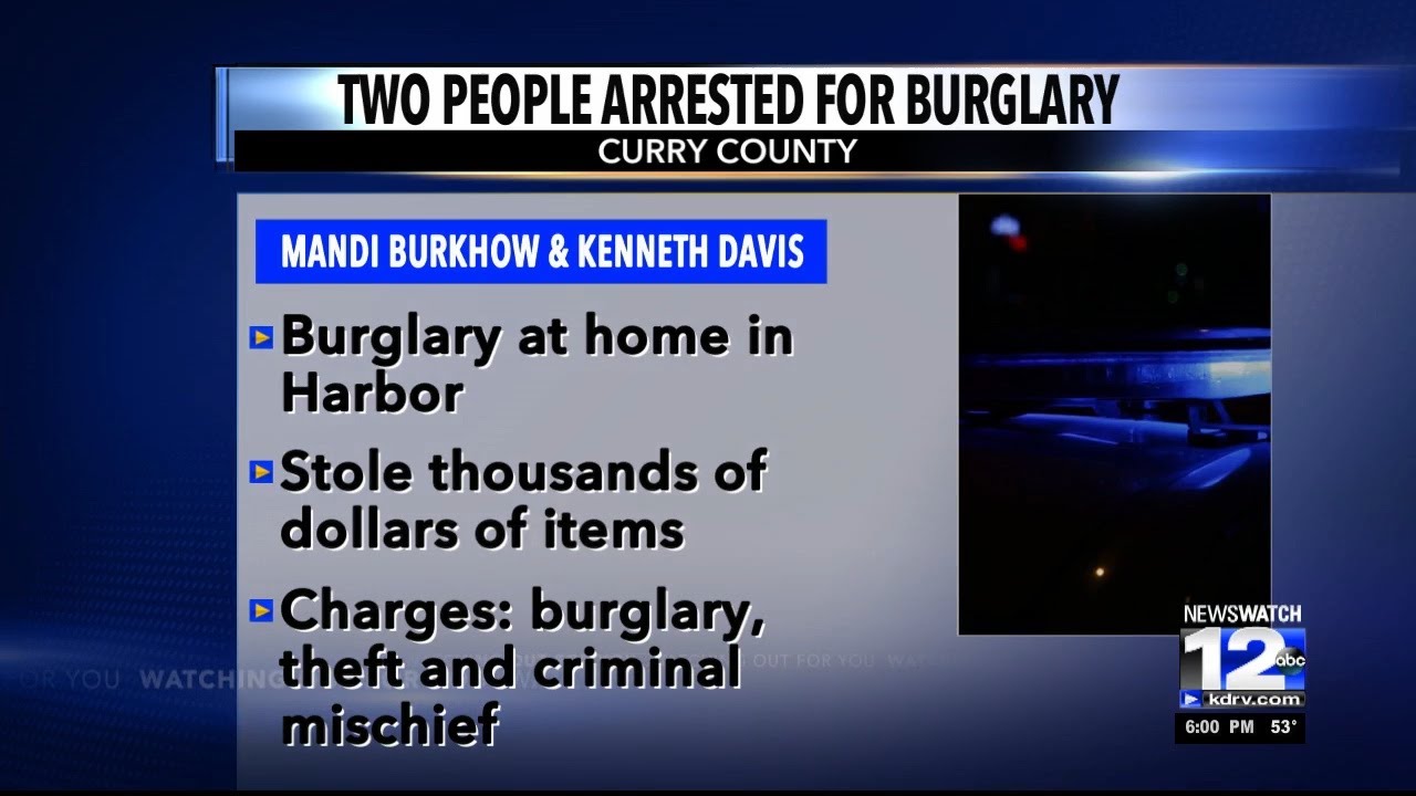Two arrested for burglary in Curry County - YouTube