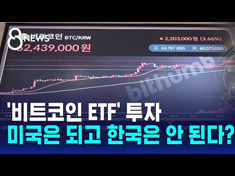   비트코인 ETF 투자 미국은 되고 한국은 안 된다 SBS 8뉴스