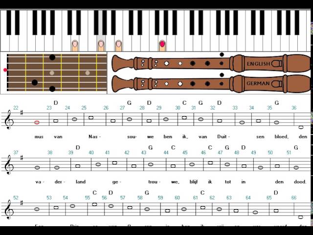 Zo speel je Wilhelmus Van Nassouwe op keyboard, blokfluit en gitaar