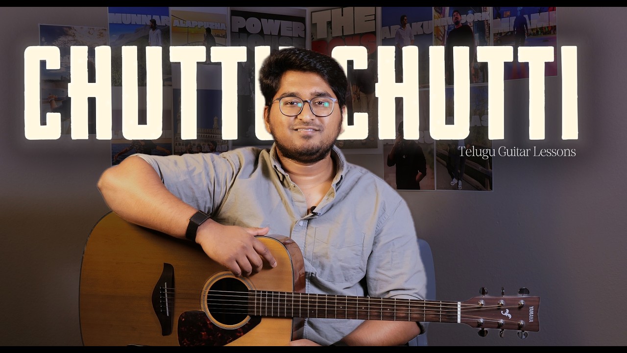 Chuttu Chutti Guitar Lesson | Narasimha | A.R. Rahman | Telugu Guitar Lessons