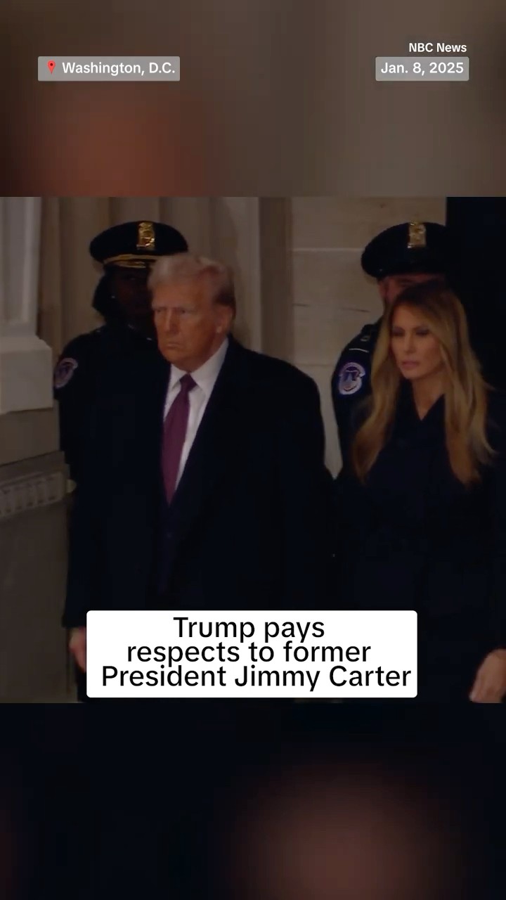 Trump pays respects to former President Jimmy Carter