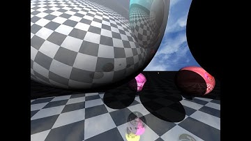 Ray tracing in pure Javascript - improved lighting and reflections