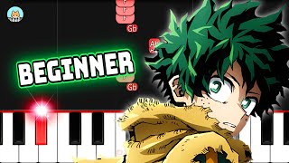 Boku no Hero Academia Season 7 OP - "Ta ga Tame" - BEGINNER Piano Tutorial & Sheet Music